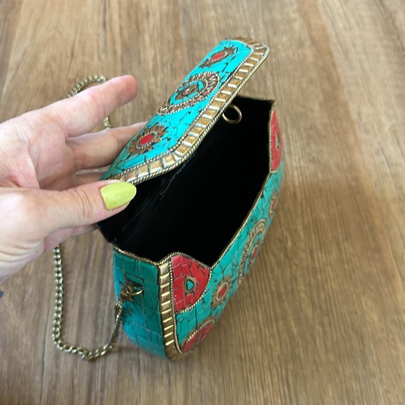 Hard shell mosaic purse - Picture 4 of 5